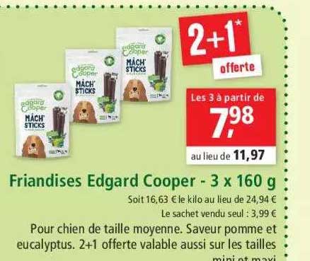 friandises edgard cooper - 3 x 160 g