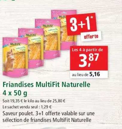 Friandises MultiFit Naturelle 4 X 50 G