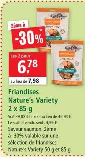 Friandises Nature's Variety 2 X 85 G