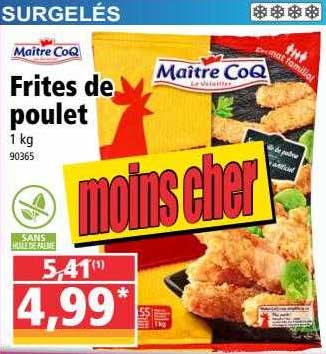 Frites De Poulet Maître Coq