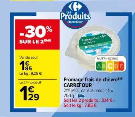 Fromage Frais De Chèvre Carrefour