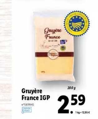 Gruyère France Igp