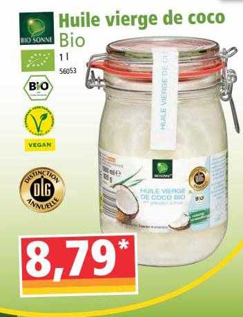 Huile Vierge De Coco Bio Sonne