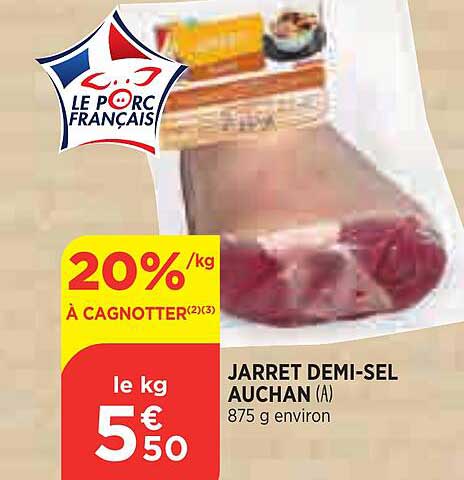 Jarret Demi-sel Auchan
