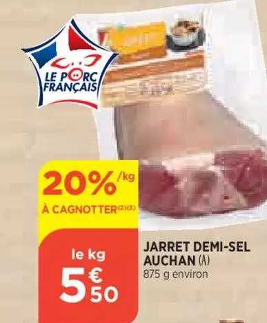jarret demi-sel auchan