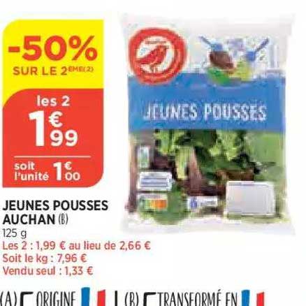 Jeunes Pousses Auchan
