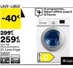 lave-linge hublot aya