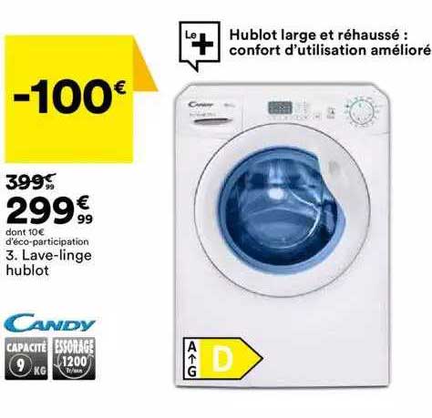 lave-linge hublot candy