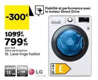 lave-linge hublot lg