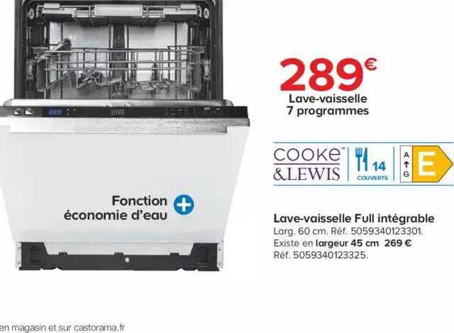 lave-vaisselle full intégrable cooke & lewis