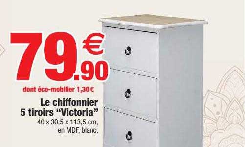 le chiffonnier 5 tiroirs "victoria"
