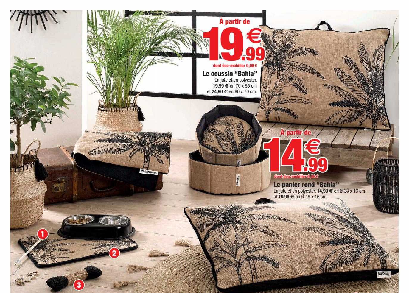 le panier rond "bahia"