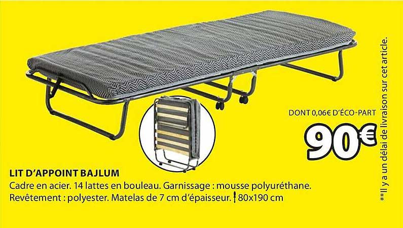 lit d'appoint bajlum