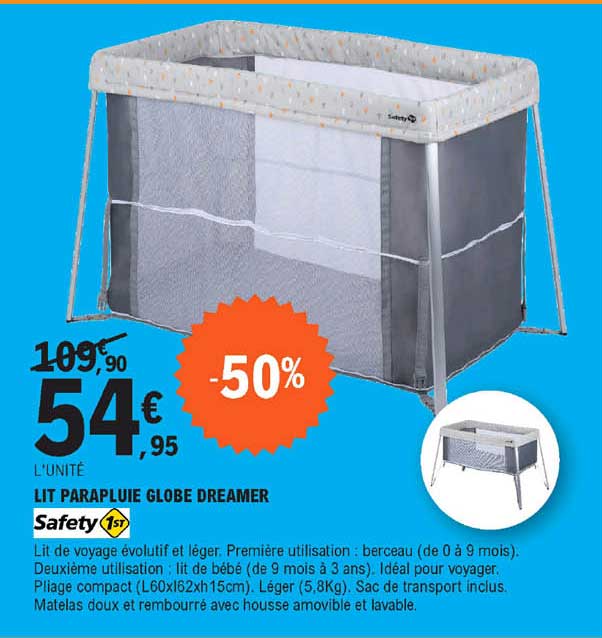 Lit Parapluie Globe Dreamer Safety 1st