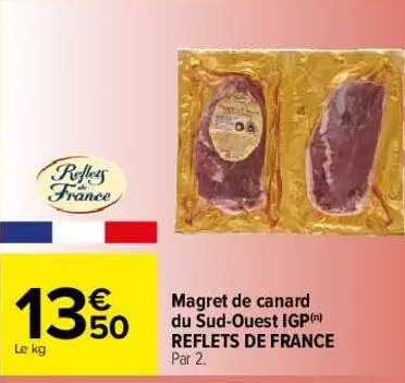 magret de canard du sud-ouest igp reflets de france