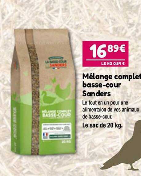 mélange complet basse-cour sanders