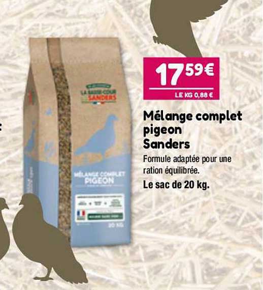 mélange complet pigeon sanders