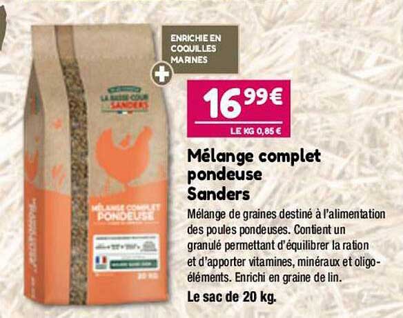 Mélange Complet Pondeuse Sanders