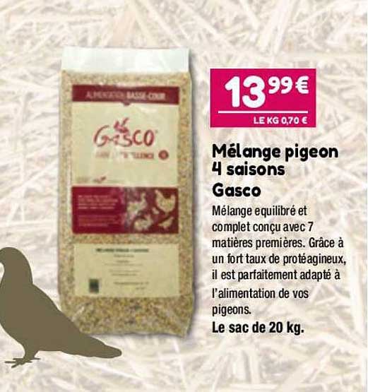 mélange pigeon 4 saisons gasco