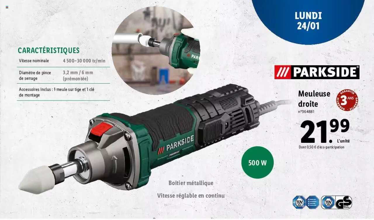 Meuleuse Droite Parkside