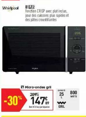 micro-ondes gril whirlpool