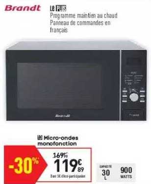 micro-ondes monofonction