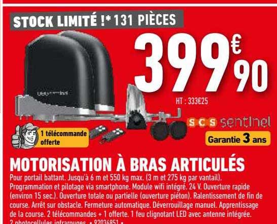 Motorisation à Bras Articulés