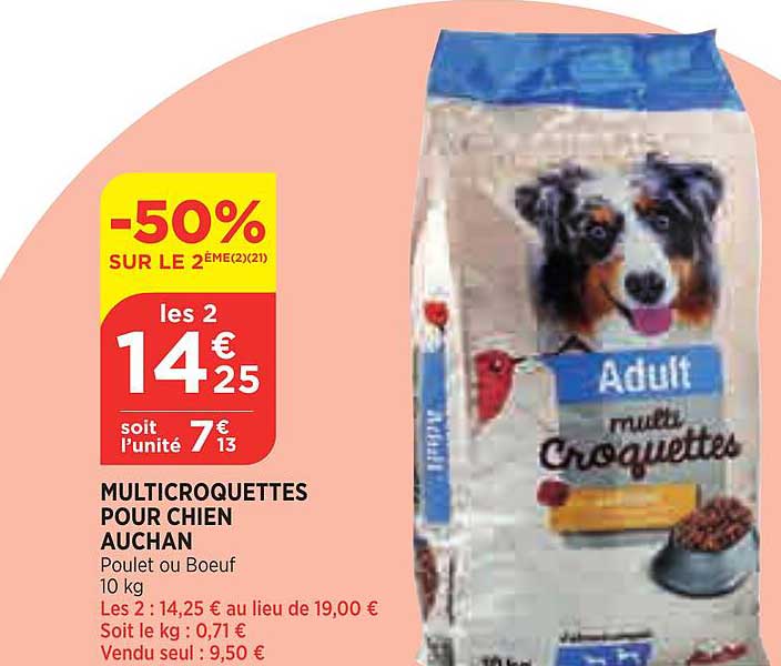 Multicroquettes Pour Chien Auchan
