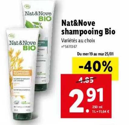 nat & nove shampooing bio