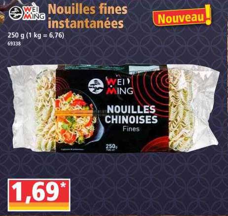nouilles fines instantanées wei ming