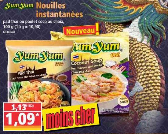 nouilles instantanées yum yum