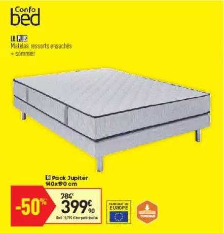 pack jupiter 140 x 190 cm