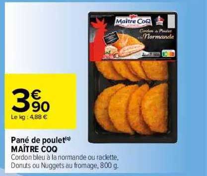 Pané De Poulet Maître Coq