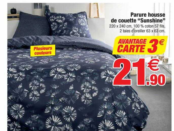 parure housse de couette "sunshine"