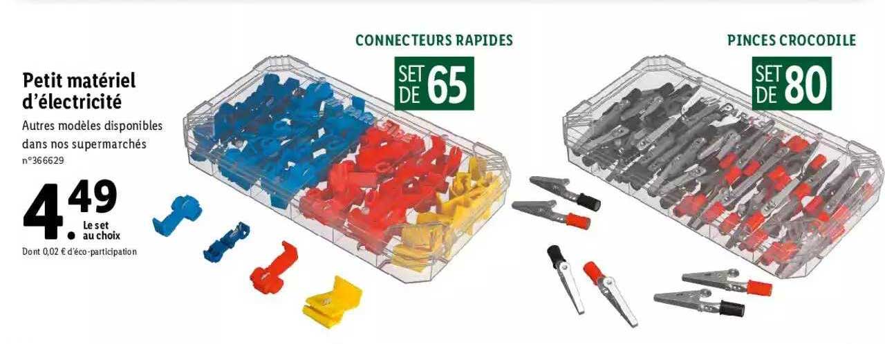 petit matériel d'électricité