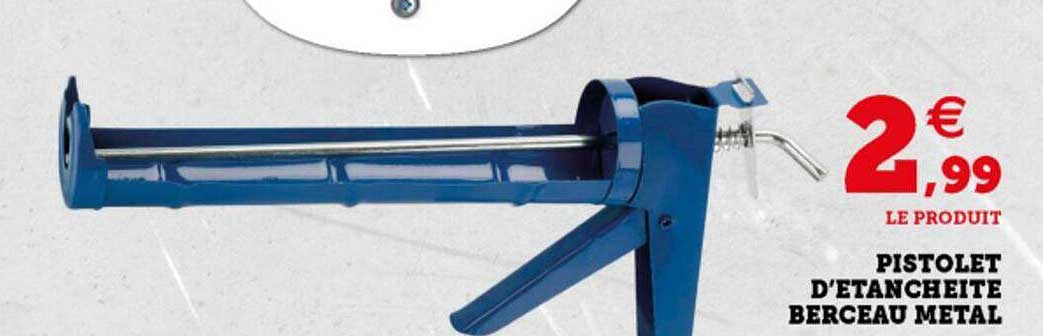 pistolet d'étanchéité berceau métal
