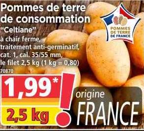 Pommes De Terre De Consommation "celtiane"