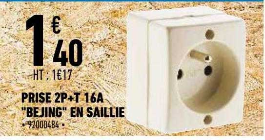 prise 2p+t 16a "bejing" en saillie