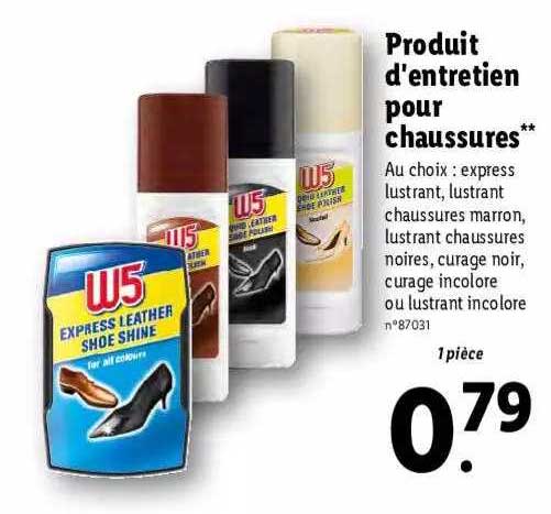 produit d'entretien pour chaussures
