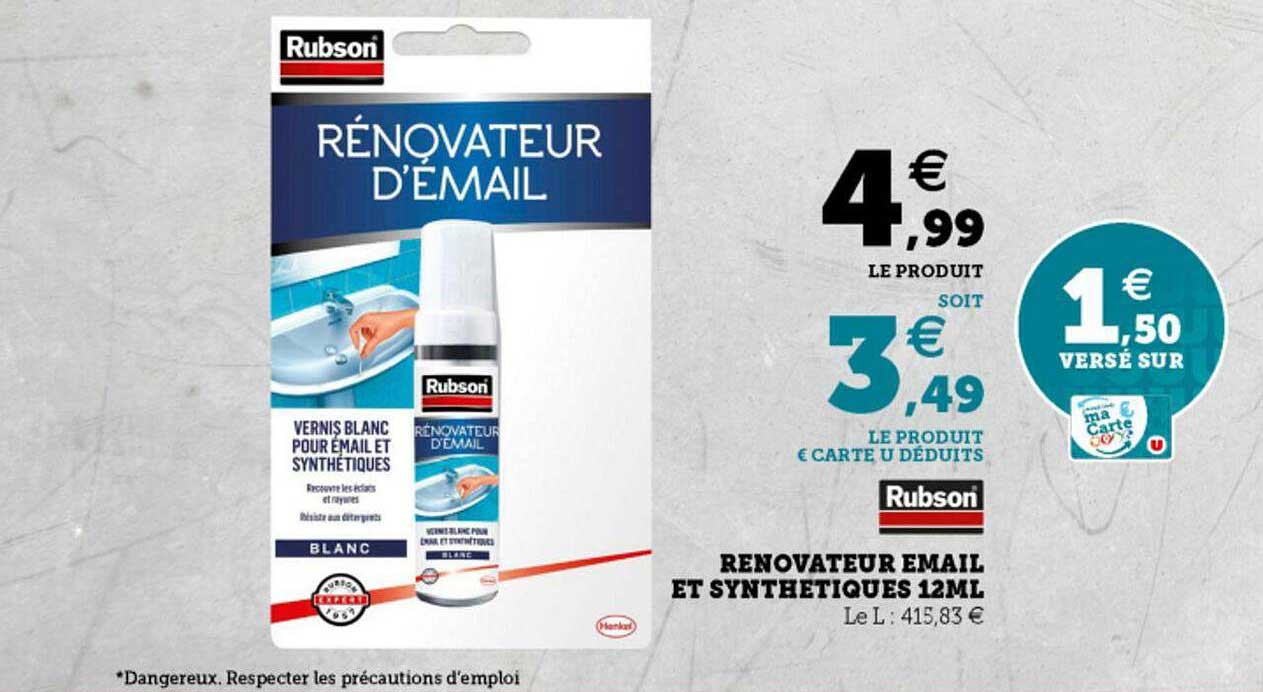 rénovateur email et synthétiques 12ml rubson