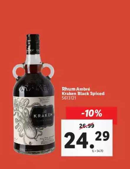 rhum ambré kraken black spiced