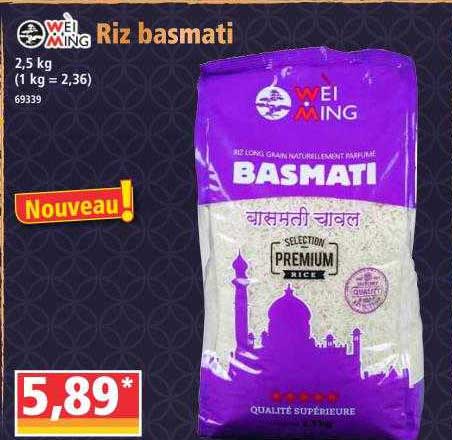 riz basmati wei ming