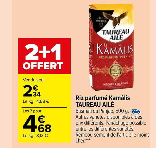 Riz Parfumé Kamâlis Taureau Ailé