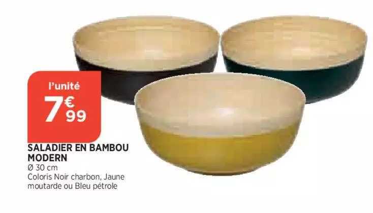 saladier en bambou modern