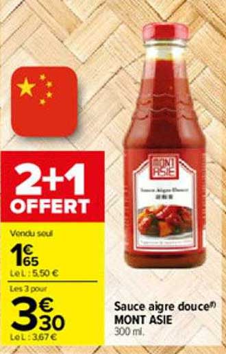 sauce aigre douce mont asie