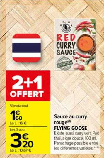 sauce au curry rouge flying goose