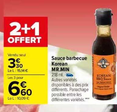 sauce barbecue koréan mr.min