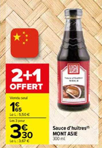 sauce d'huîtres mont asie