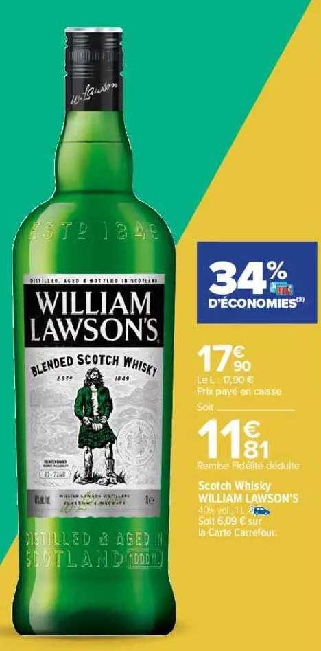 scotch whisky william lawson's