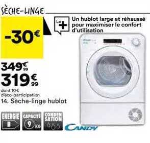 sèche-linge hublot candi
